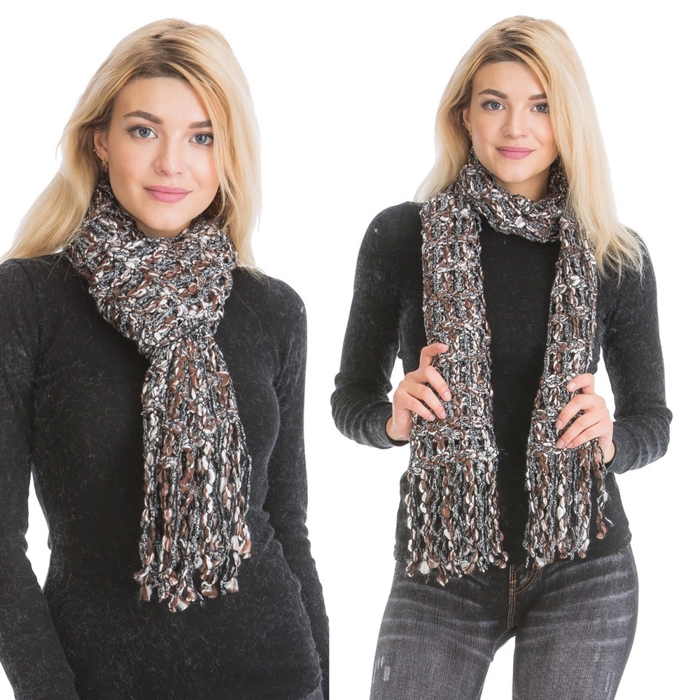 shoulder scarfs for women acrylnic knit